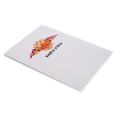 Book of accounting, 96 sheets, cardboard cover 7BC, newspaper block, cell, white-1