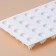 Form for mousse desserts and baking konfinetta “blackberry”, silicone, 29 × 16 × 2.5 cm, 35 cells (2.8 × 2.5 cm), white color