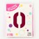 Foil ball 40 ’’ number 0, Slim, fuchsia