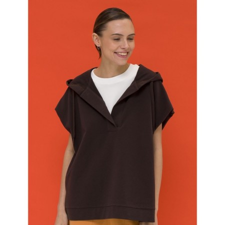 Female hoodies, size 44, chocolate color