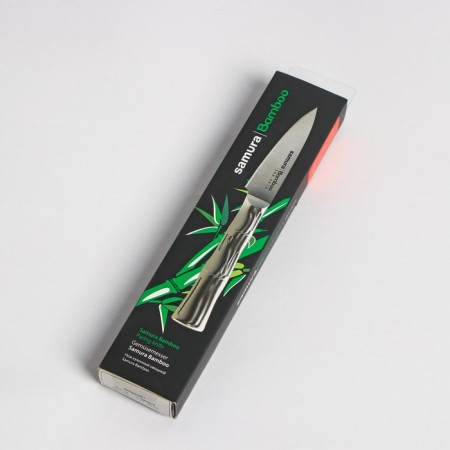 Koty Kitchen Samura Bamboo, for vegetables, blade 8 cm, steel hilt-4