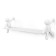Buddy shelf, 460 × 140 × 150 mm, white color