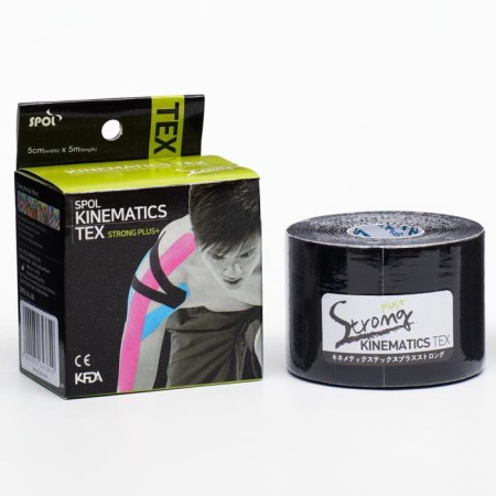 Kinesio Teip Spol Tape Strong Korean, 5 cm x 5 m, black