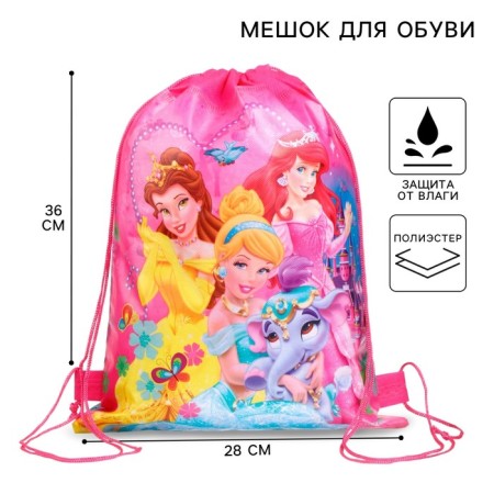 Shoe bag 28*36cm, princesses