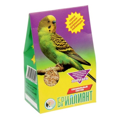 Diamond food for parrots, special composition, 400 g
