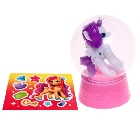 Toy "Sweet Pony" with stickers, mix-4