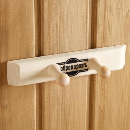 Hanger 2 hooks, linden "Dobroparov"