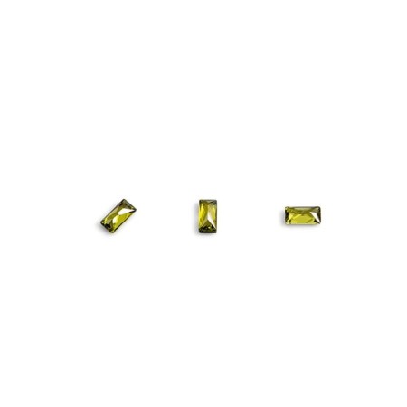 Crystals for volumetric inlay TNL Baget, No. 5, Green, 10 pcs