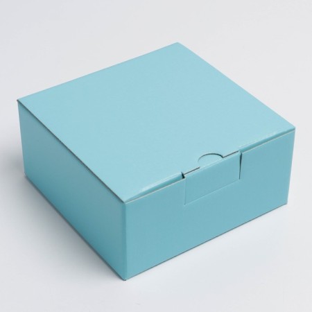 Gift folding box, packaging, Tiffany, 15 x 15 x 7 cm-1