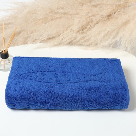Trick Branco di Pesci towel Blue, 50x80, 460g/m HL100%