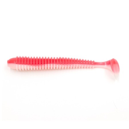 Vibro-high-high Yaman Pro Betta, 11.4 cm, color #27-Red White, packaging 5 pcs.
