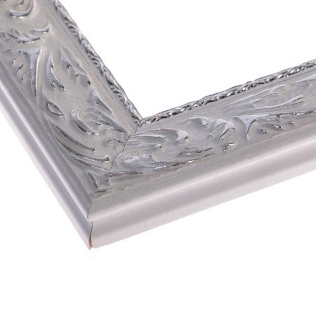 Frame for paintings (mirrors) 80 x 100 x 4 cm, tree "Versailles", white-silver-1