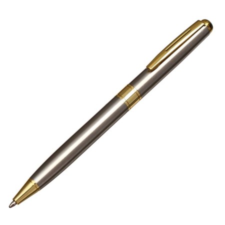 Handle Gift Ballic Calligrata New, in the leatherette case, rotary, silver hull with gold-2
