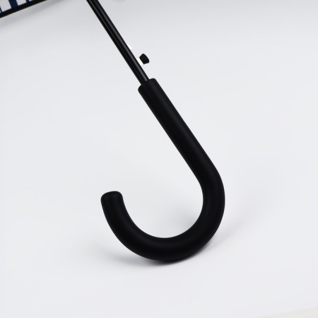 Umbrella - a semiautomatic “cage” cane, 8 spokes, r = 54 cm, the color is transparent/emerald-7