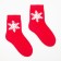 Women's socks, red color, size 23-25