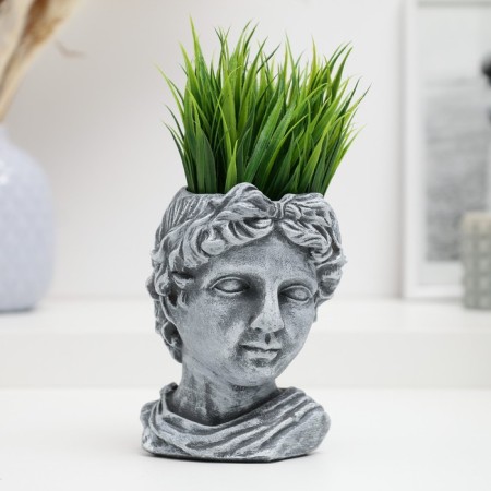 Figure pot "Girl's head" under stone, 10x13cm
