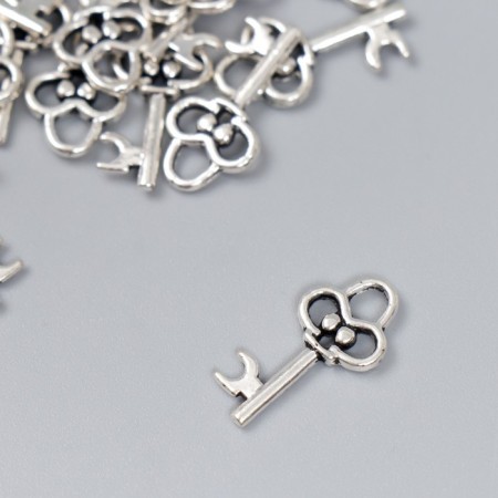 Metal decor "Clay with heart" 2x0.8 cm-1