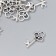 Metal decor "Clay with heart" 2x0.8 cm