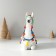 Polystone souvenir "Lama in color blanket and hat with pompons" 15x8.5x16.5 cm