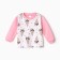 Longsliv, pink/panda, height 68 cm