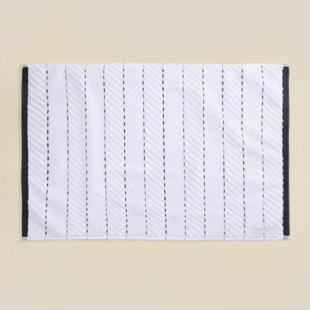 Terrier rug Sl Home: Lines "Blanc de Blanc" 50x70 cm, 100% cotton, 750 g/m2-2