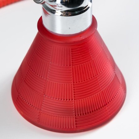 Hind chemical hookah, 32 cm, 1 pipe, chrome mine, red-5