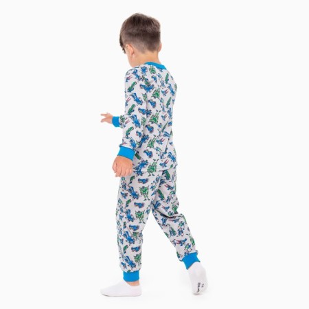 Pajamas for a boy, gray/transformer color, height 92 cm-3