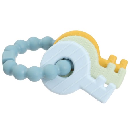 Silicone teether "keys", blue color, mum & baby-4