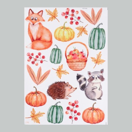 Interior color sticker "Beast in the autumn forest" 50x70 cm-3