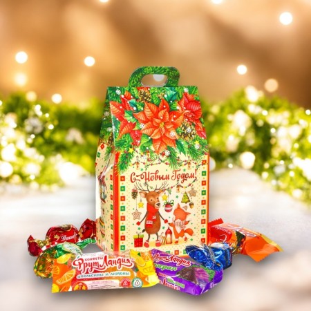 New Year's gift "Mini House" Santa Claus and Hare, 150 g