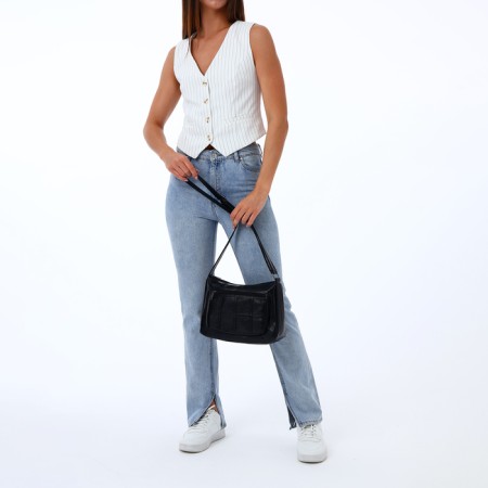 Women's bag with lightning, blue color-5