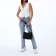 Women's bag with lightning, blue color
