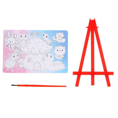 Coloring on the stand "Friends" + brush-1