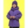 Jacket for girls, height 116 cm, purple color