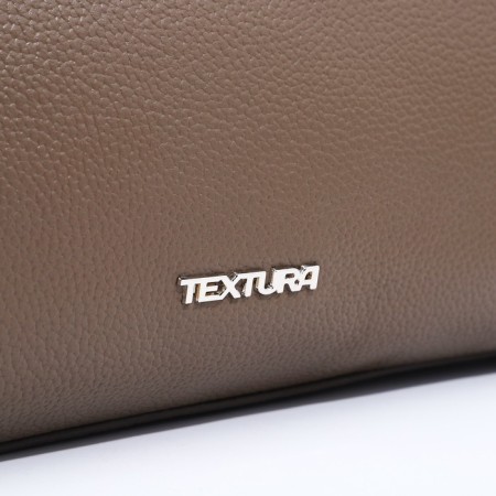 Female bag Textura, chover, large size, brown color-3