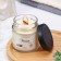 Aromatic candle made of soy wax in a bank, 150 g, white linen