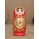 Matryoshka "Khokhloma Red" 5 puppet