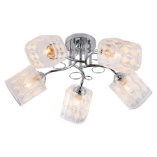 Ceiling lamp ESCADA, 1106/5PL. 5x40W, E27, 550x550x230 mm, chromium color