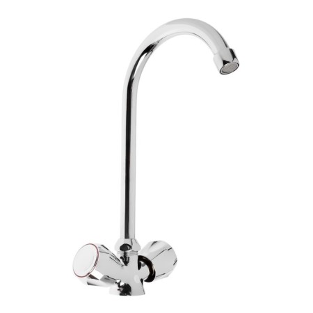 Kitchen mixer "TsS-SM" EM902418, two-wound, height 220 mm, chrome