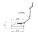 Bath plug ORIO A-4178-1, 1 1/2 ", with a chain l = 500 mm, brass