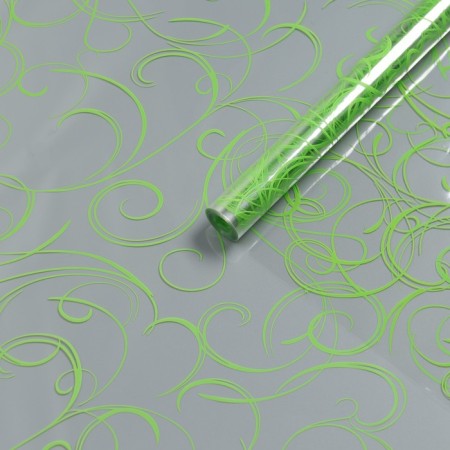 Flower film "Serpentine" Saladovaya 0.7 x 8.2 m, 40 mkm