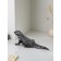 Figure "Varan", polystone, 14 cm, silver color