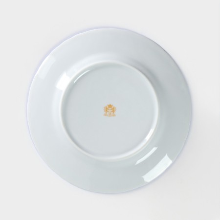 The plate "Rococo. Geese ", d = 25 cm, white, porcelain, mix-3