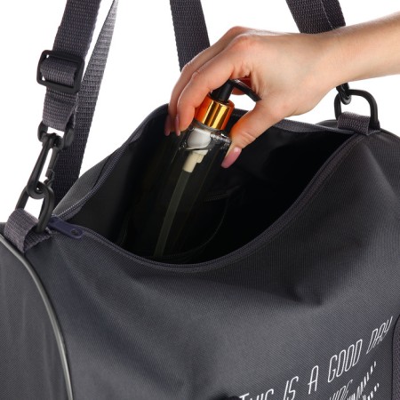 Road bag, textura, small size, color gray-6
