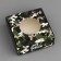 Box a gift team with a window, packaging, "camouflage", 10 x 10 x 3 cm