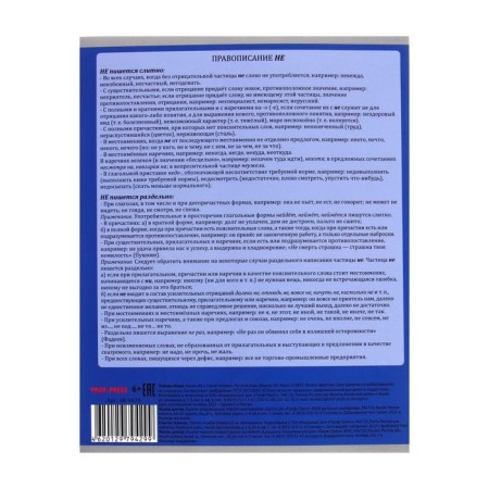 An objective note 48 sheets in the anime line "Russian language", the cover coated cardboard, embossing with cold foil, lamination of Soft-Touch, block offset-2