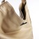 Shoper bag on fasting, beige color