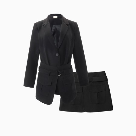 Women's jacket Minaku: Casual Collection Black Color, Rr. 48-6