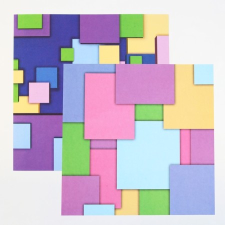 A set of paper for scrapbooking "Bright geometry", 12 sheets, 30.5 x 30.5 cm, 180 g/m²-13