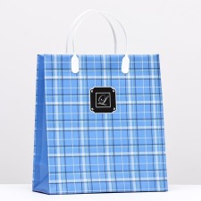 Gentleman package, blue, soft plastic, 26 x 23 cm, 110 μm